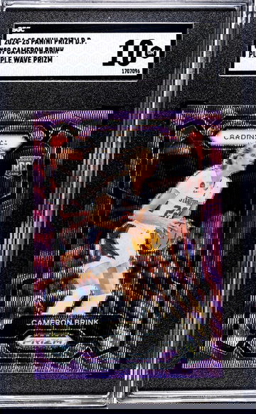 2024-25 Panini Prizm D.P. #89 Cameron Brink Purple Wave Prizm SGC 10