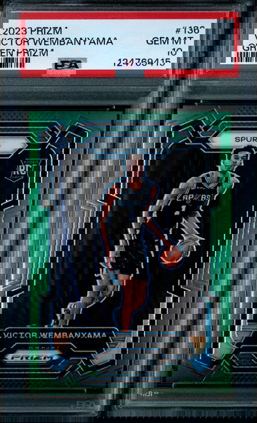 2023 Prizm Victor Wembanyama Green Rookie #136 PSA 10 RC