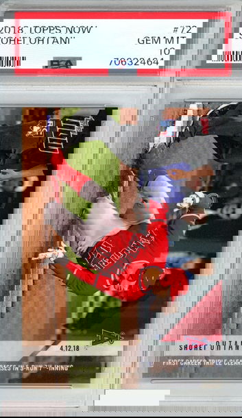 2018 TOPPS NOW SHOHEI OHTANI #72 ROOKIE RC ANGELS PSA 10 GEM MT