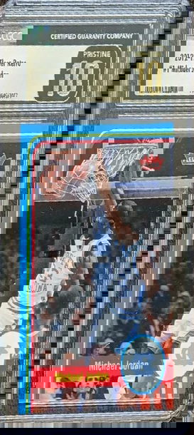 2012-13 Fleer Retro 1 Michael Jordan University of North Carolina UNC CGC 10 Gem Mint Pristine Black Gold Label