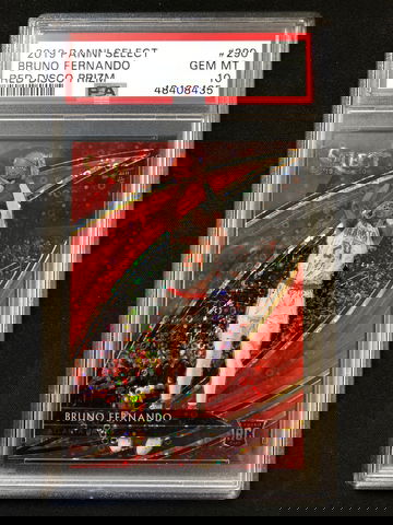 2019 Panini Select - Bruno Fernando - Rookie Courtside Red Disco Prizm /49 PSA 10