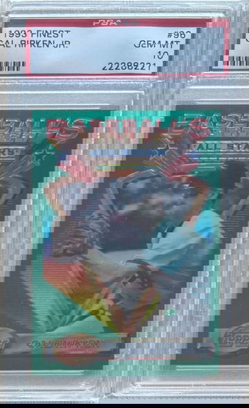 LOW POP... 1993 Topps Finest #96 Cal Ripken Jr. PSA 10 Gem Mint