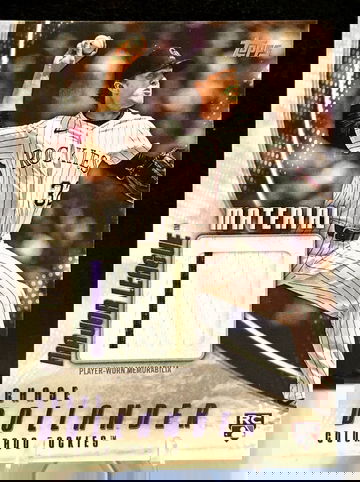 2025 Topps Update  Major League Material  Chase Dollander RC  PLAYER WORN  Rockies