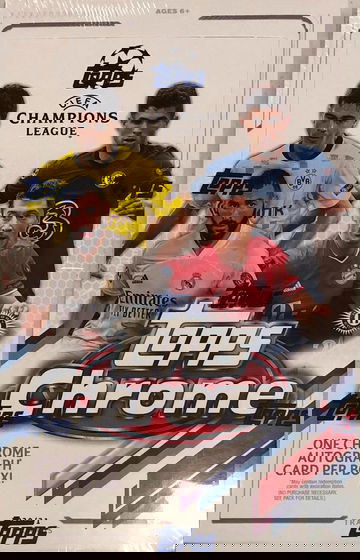 2020-21 TOPPS CHROME UEFA CHAMPIONS LEAGUE SOCCER HOBBY BOX - SUPPORT YOUR LOCAL CARD SHOP!