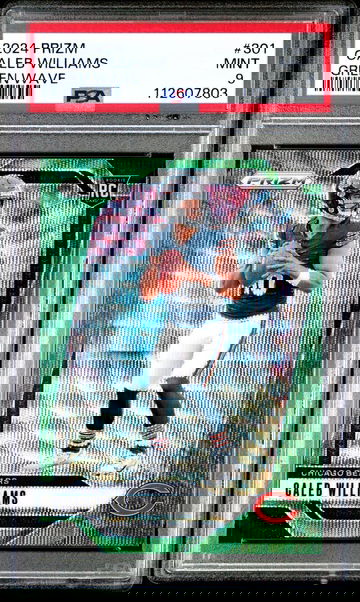 2024 PRIZM CALEB WILLIAMS GREEN WAVE