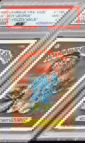 1986 Topps Garbage Pail Kids #178b Blue-Boy George * PSA 9 MINT * OS5 Series 5