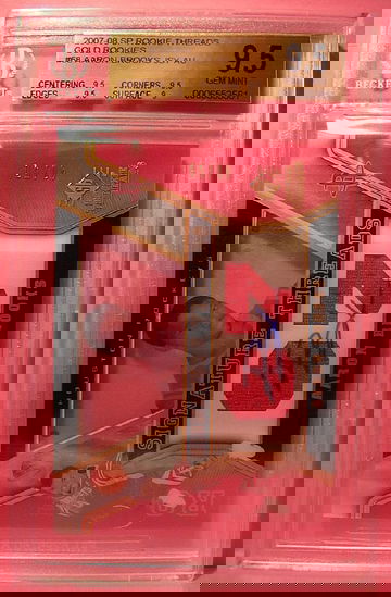 2007-08 SP ROOKIE THREADS GOLD ROOKIES #68 AARON BROOKS AUTO 40/50 BGS 9.5 GEM MINT