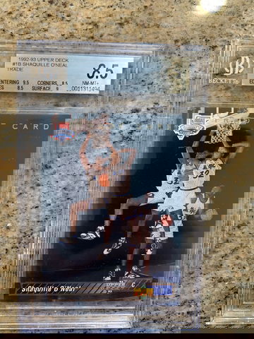 1992 Shaquille O’Neal Oneal SHAQ Upper Deck Trade 1B BGS 8.5 RC