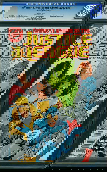 FORMERLY KNOWN AS THE JUSTICE LEAGUE #1, CGC 9.8 NM/MT