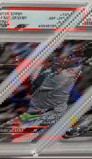 2018 Topps Rafael Devers PSA 8