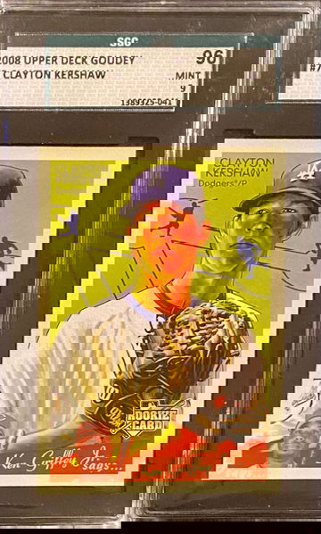 2008 Upper Deck Goudey Clayton Kershaw Rookie Card RC  SGC 9