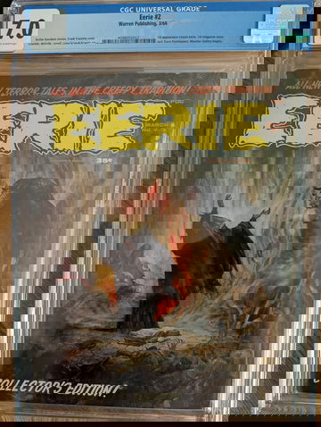 1966 Warren Magazine EERIE #2 (Actually 1st Issue) CGC Graded 7.0