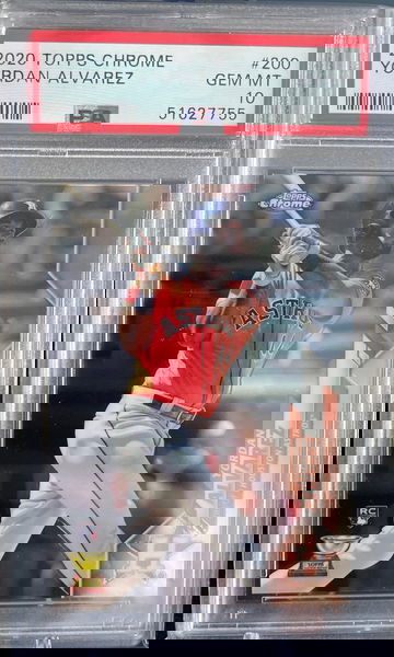 2020 Topps Chrome Yordan Alvarez RC PSA 10