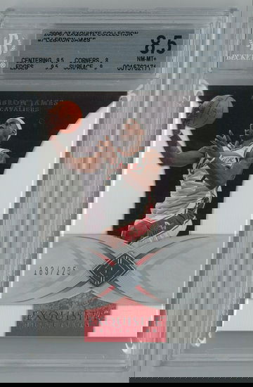 LEBRON JAMES 2006 Exquisite Collection #7 Serial #/225 BGS 8.5