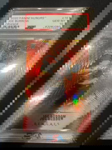 2020 Honors Joe Burrow Orange /20 PSA 10