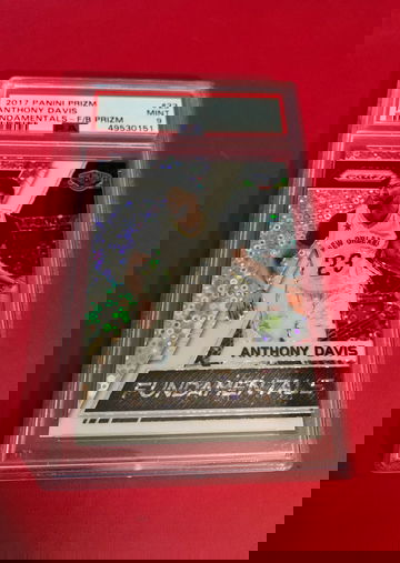 2017 Prizm Anthony Davis fastbreak fundamentals psa 9 