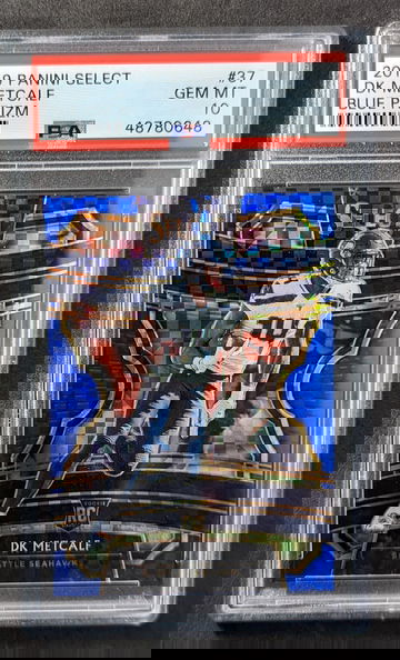 2019 Select DK Metcalf Blue Prizm PSA 10