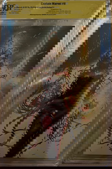 Captain Marvel #8 CBCS 9.8 (Virgin) - 1st Appearance of Star- Signed Inhyuk Lee