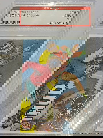 1966 Topps Batman #18 Robin in Action PSA 9