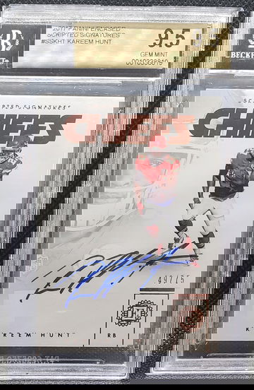 2017 Encased Kareem Hunt Auto /75