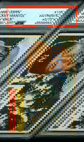 1956 Topps Mickey Mantle #135 PSA A