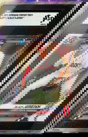 2021 Bowman Chrome BCP-71 Blaze Jordan SGC 9
