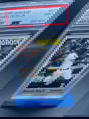 2019 topps heritage psa 9 action Fernando Tatis jr 