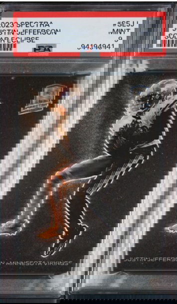 2023 Spectra #SEJJ Justin Jefferson Solar Eclipse PSA 9