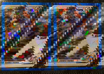 (2) 2020 Bowman Draft Sapphire PETE CROW-ARMSTRONG 1st