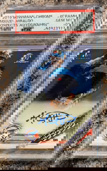 2019 Bowman Chrome Miguel Hidalgo PSA 10 Rookie Auto