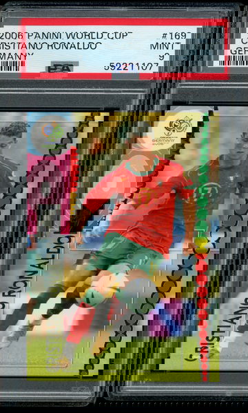 2006 Panini World Cup Cristiano Ronaldo PSA 9 #169
