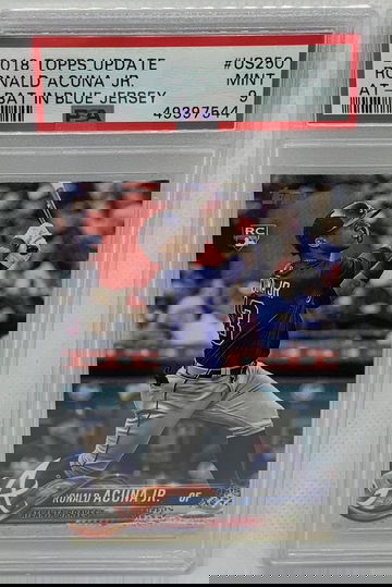 2018 Topps Update RONALD ACUNA JR. PSA 9 MINT RC BRAVES #US250 