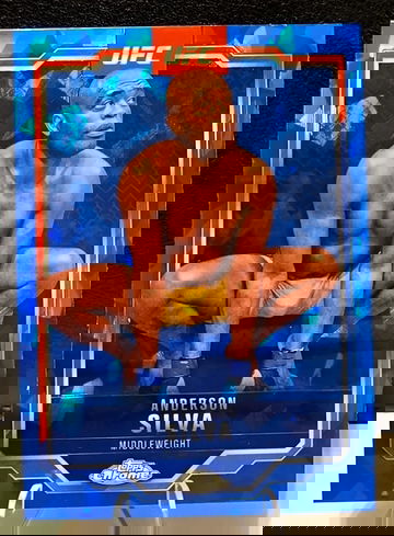 2025 TOPPS CHROME UFC SAPPHIRE  ANDERSON SILVA   #44