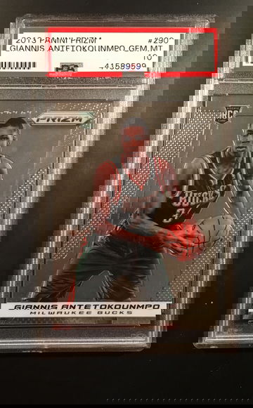 2013-14 Panini Prizm Giannis Antetokounmpo Rookie PSA 10