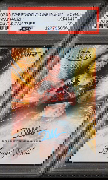 2024 Topps Gold Label UFC Surging Signatures Zhang Weili #ZWE Auto /299 PSA 10