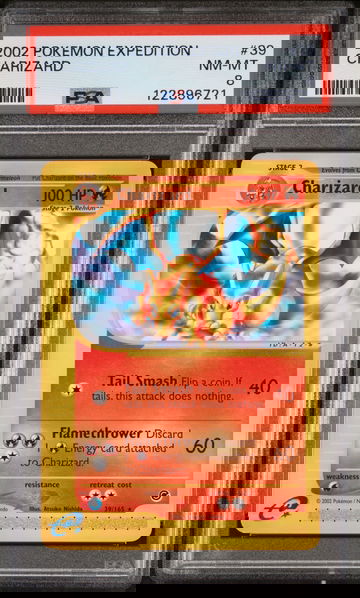 2002 Pokémon Expedition Base Set Charizard #39/165 PSA 8