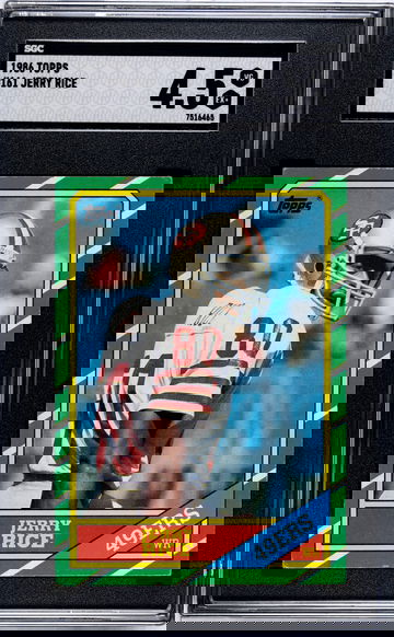 1986 Topps #161 Jerry Rice SGC 4.5 VG EX+