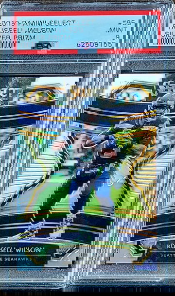 2019 RUSSELL WILSON Panini Select SILVER Prizm PSA 9 POP 22 #95