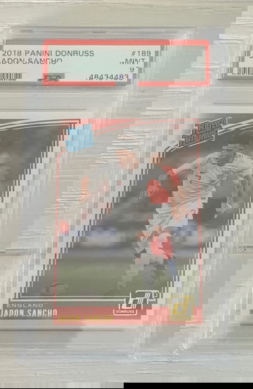2018 Panini Donruss Jadon Sancho #189 PSA 9