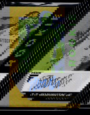 2022 Panini Prizm Flux Gold TyTy Washington Jr. #FA-TYT Auto /10