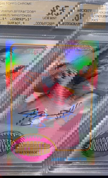 2015 Jameis Winston Topps Chrome 1976 Refractor Auto /35