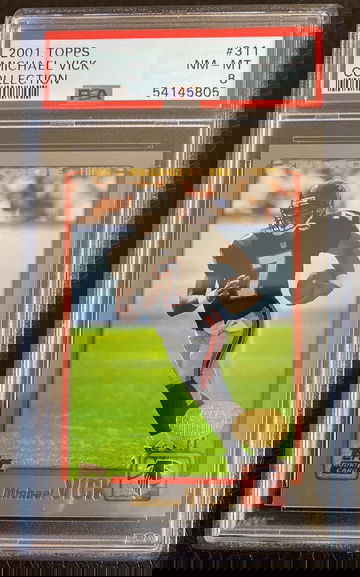 2001 Topps Collection Michael Vick PSA 8 RC ROOKIE