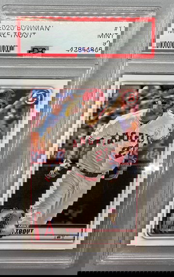 2020 Bowman Mike Trout PSA 9