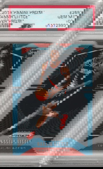 2019 Panini Prizm Nassir Little Silver RC PSA 10 Gem Mint
