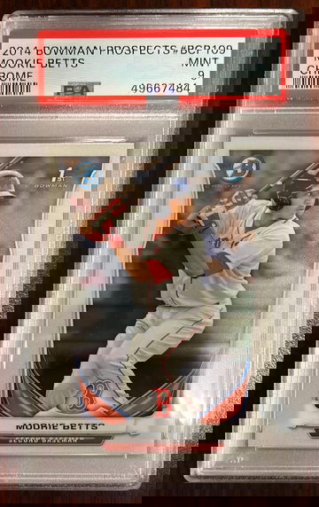 2014 Bowman Prospects Chrome Mookie Betts BCP109 PSA 9