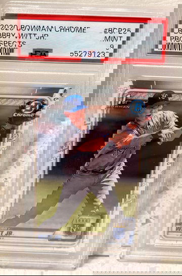 2020 bowman chrome Bobby Witt Jr Prospects PSA 9