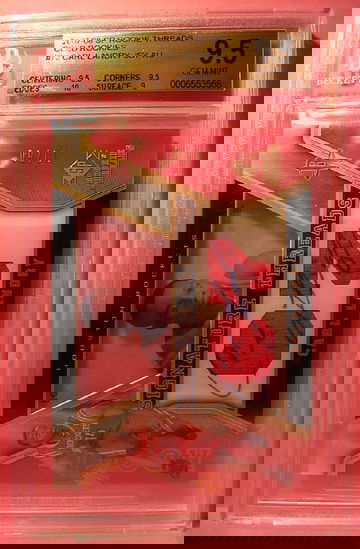 2007-08 SP ROOKIE THREADS GOLD ROOKIES #72 CARL LANDRY AUTO 09/50 BGS 9.5 GEM MINT