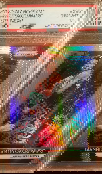 2018-19 MVP YEAR Prizm Silver Prizm Giannis Antetokounmpo PSA 10 Gem Mint