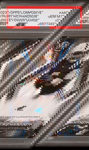 2023 Topps Composite White Power Surge Anthony Richardson #AR RC Auto /20 PSA 10