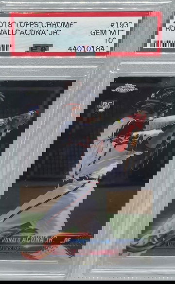 2018 Topps Chrome Ronald Acuna PSA 10